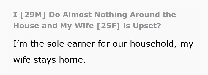 Guy Defends Household Setup To Judgmental Friends, His Breadwinner Comment Leaves His Wife In Tears