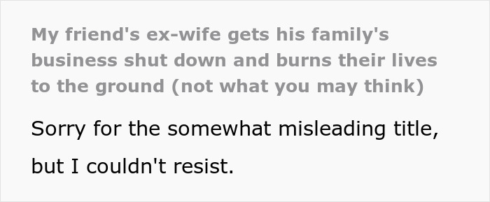 Text excerpt about family business and lives burn down