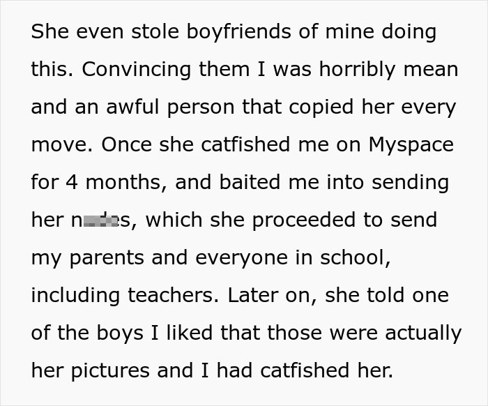 Text about stolen boyfriends, cyberbullying, and catfishing by Angela Text about stolen boyfriends, cyberbullying, and catfishing by Angela