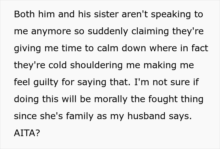 Woman Threatens To Sue Irresponsible Sister-In-Law, Husband&rsquo;s Suggested &ldquo;Fix&rdquo; Only Makes It Worse