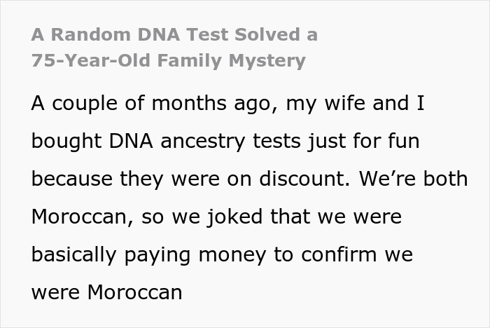 Couple Buys Discounted DNA Test As A Joke, Goes Wild As It Helps Solve Family's 75-Year-Old Mystery