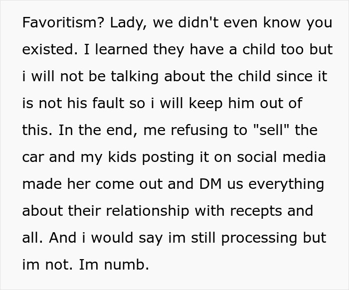 Woman Questions Why Hubby Hates Her New Car So Much, The Answer Comes With A Second Family Attached