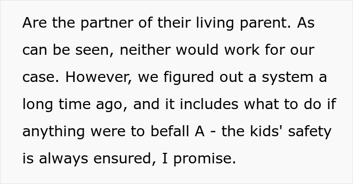 Text about safety system and kids' safety ensured in adoption