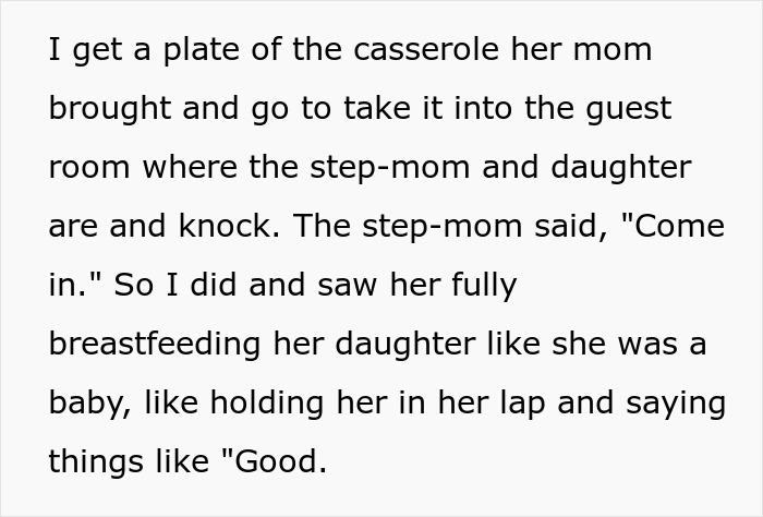Woman Breastfeeds 8YO At Stepson's House, Gets Mad As They Are Utterly Disgusted With Her Woman Breastfeeds 8YO At Stepson's House, Gets Mad As They Are Utterly Disgusted With Her