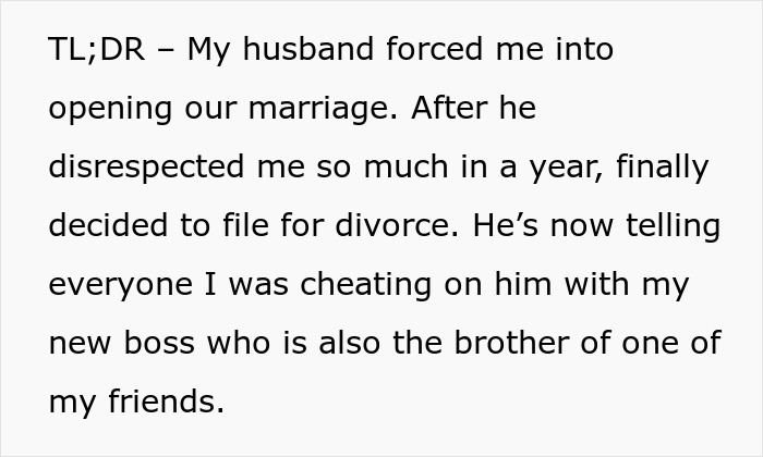 Guy Forces Wife Into An Open Marriage Threatening A Divorce, Accuses Her Of Cheating As She Leaves Him