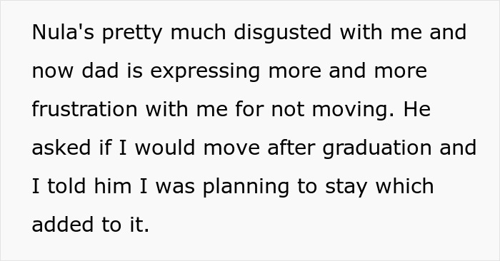 Teen shares family's frustration over decision to prioritize education and not move after graduation