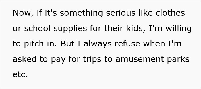 Rich daughter refuses to fund amusement park trips but helps with kids' essentials Rich daughter refuses to fund amusement park trips but helps with kids' essentials