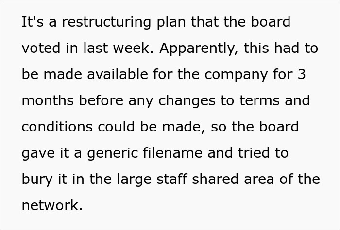 Tech Team Finds Secret Restructure Plan, What They Do Next Shuts The Company Down Tech Team Finds Secret Restructure Plan, What They Do Next Shuts The Company Down