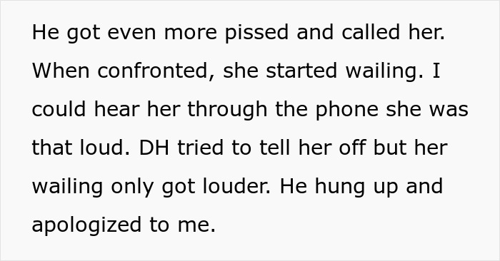 A Reddit post detailing conflict with a MIL, including a MIL broke in incident. Text on a white background.