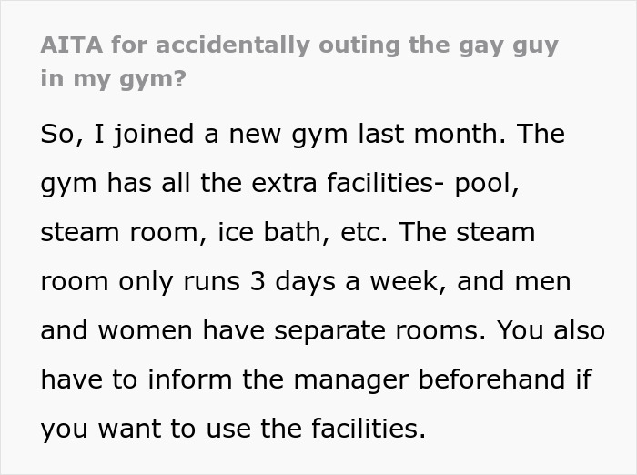 Text about gym facilities including pool, steam room, and ice bath Text about gym facilities including pool, steam room, and ice bath