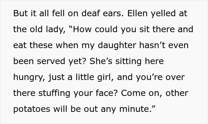 Fiancee yells at elderly woman over food during dinner fiasco at restaurant Fiancee yells at elderly woman over food during dinner fiasco at restaurant