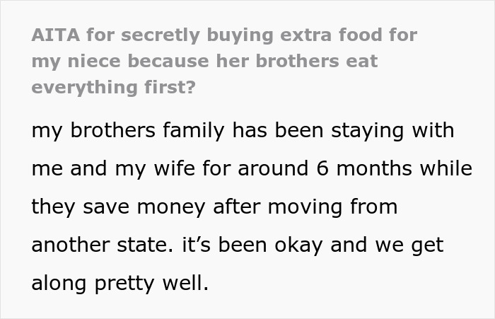 Woman Secretly Buys Niece Food After Brother&rsquo;s Sexist And Fatphobic Comment, He Loses It