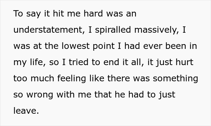 Woman hits lowest point after breakup and struggles with severe emotional pain
