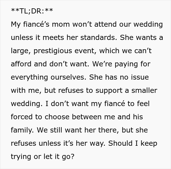 MIL Finds Out About Couple’s Wedding Plans, Has A Meltdown Nobody Saw Coming MIL Finds Out About Couple’s Wedding Plans, Has A Meltdown Nobody Saw Coming
