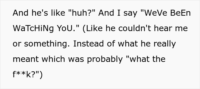 A funny account of a neighbor running and the narrator accidentally acting like a stalker. A funny account of a neighbor running and the narrator accidentally acting like a stalker.