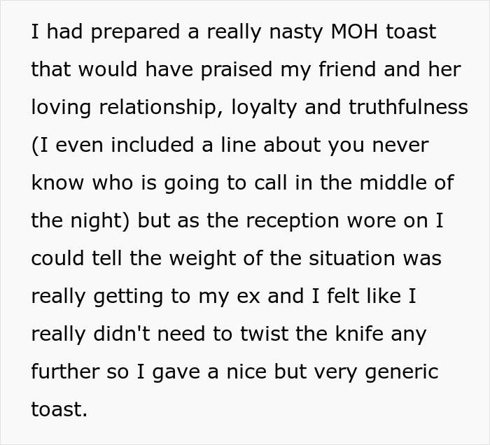 MOH's Cheater Ex Is Best Man At Friend's Wedding, She's Frantic As She Can't Even Look At Him MOH's Cheater Ex Is Best Man At Friend's Wedding, She's Frantic As She Can't Even Look At Him
