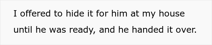 Text about hiding the engagement ring in a sock drawer Text about hiding the engagement ring in a sock drawer