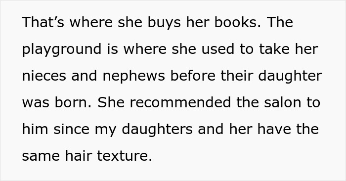 Text describing mistress's influence on family activities and places visited