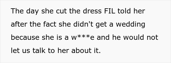 MIL Funds Her Daughter-In-Law's Entire $60K Wedding, Then Cuts The Dress To Pieces Two Days Before
