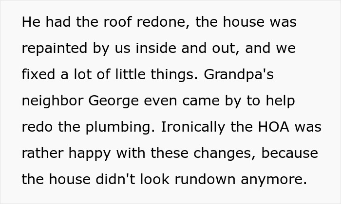 House renovations and maintenance after grandma's d***h