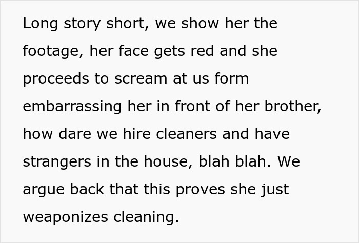 Mom screams after kids show footage proving she weaponizes cleaning criticism Mom screams after kids show footage proving she weaponizes cleaning criticism