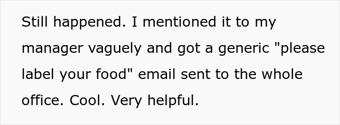 Person's Lunch Keeps Disappearing, They Finally Find Out Why: "You Should Take It As A Compliment" Person's Lunch Keeps Disappearing, They Finally Find Out Why: "You Should Take It As A Compliment"