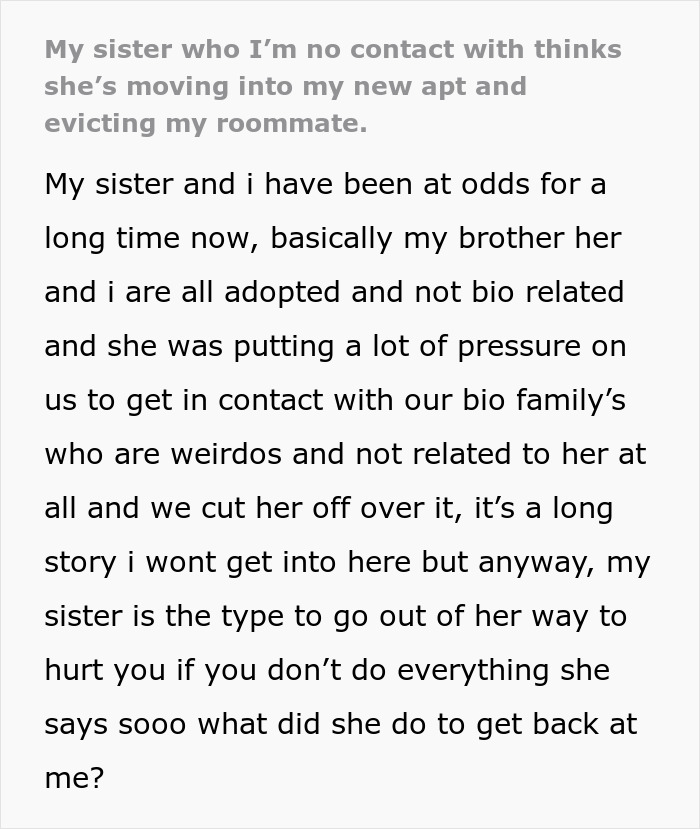Woman Actually Believes She's Moving In With Sister Who Can't Stand Her: "We Don&rsquo;t Speak At All. I Hate Her"