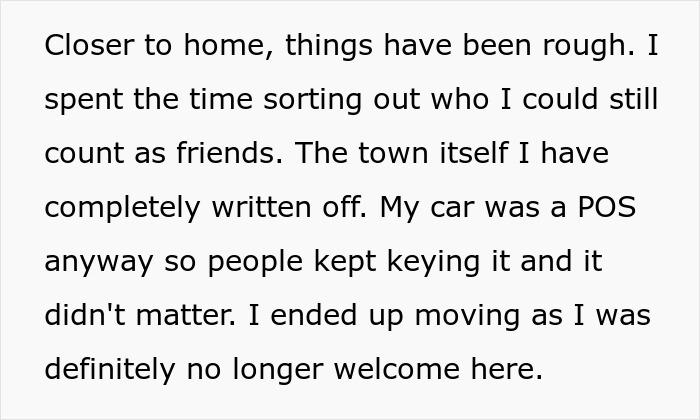 Description of moving away and losing friends after family conflict Description of moving away and losing friends after family conflict