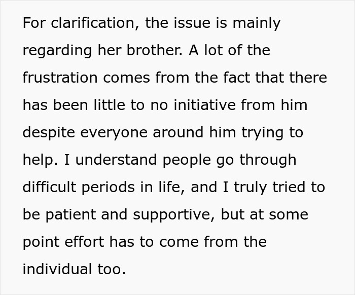 Guy Gives GF An Ultimatum After Getting Fed Up With Her Freeloading Brother Who Refuses To Be An Actual Adult