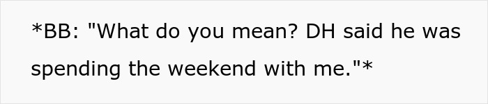 Text from a mil-broke-in-son-house story about Valentine's Day. It shows text from BB asking DH where he was.