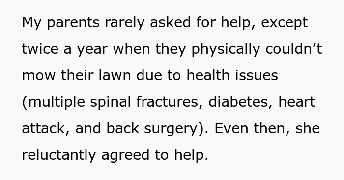 Text excerpt detailing reasons for parents needing help, implying the discussion around cutting off manipulative parents.