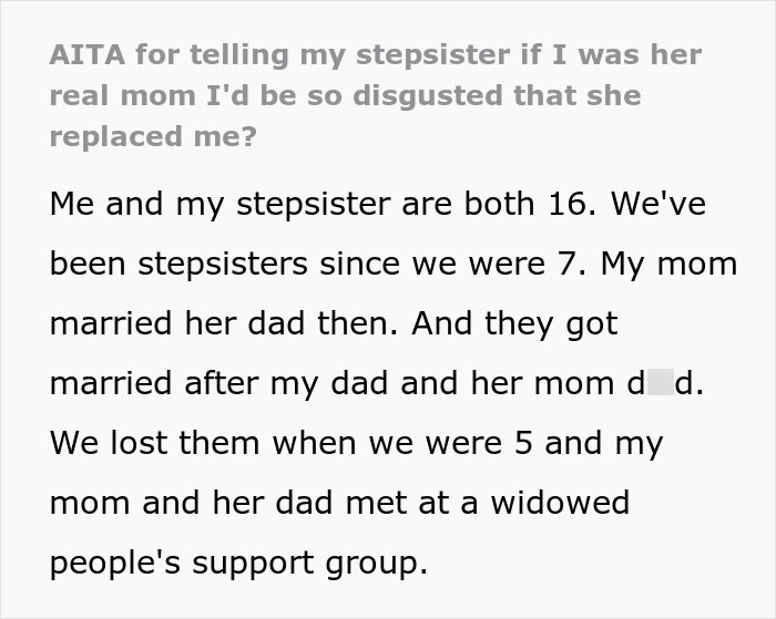 Widowed Parents Find Love During Support Group, Daughter Throws A Fit As Stepsis Won’t Accept Them Widowed Parents Find Love During Support Group, Daughter Throws A Fit As Stepsis Won’t Accept Them