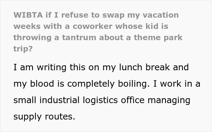 Man Refuses To Be The Solution To Coworker’s Emergency Due To Lack Of Planning, Feels Pressure At Work Man Refuses To Be The Solution To Coworker’s Emergency Due To Lack Of Planning, Feels Pressure At Work
