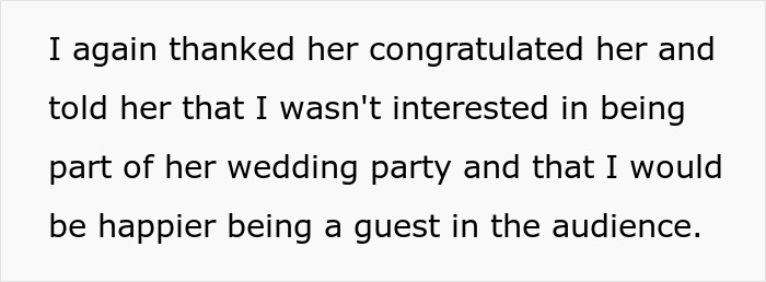 Pushy Bride Desperately Wants Gay Colleague To Be Her Man Of Honor, Goes Ballistic When He Refuses Pushy Bride Desperately Wants Gay Colleague To Be Her Man Of Honor, Goes Ballistic When He Refuses