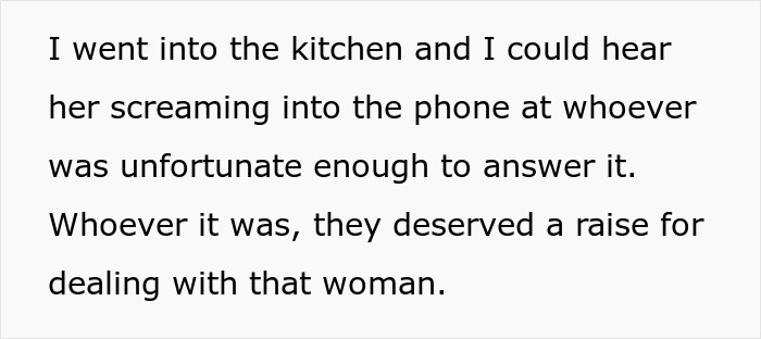 Text on a screen: mil broke into son house on Valentines Day, screaming into the phone.