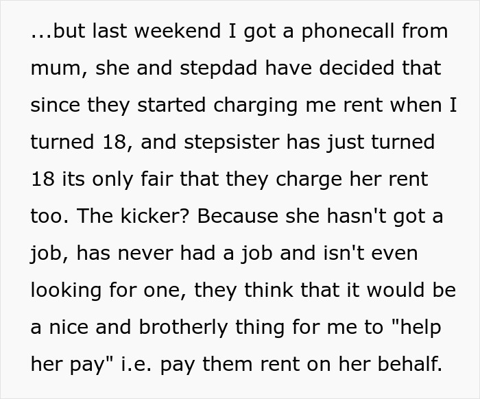 Cruel Parents Let Spoiled Daughter Ruin Son's Life, Have The Nerve To Ask He Pay Her Rent To Them