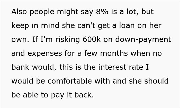 Wife Demands Prenup To Protect Her Income, Hubby Offers Her An 8% Interest Loan When She Needs Help