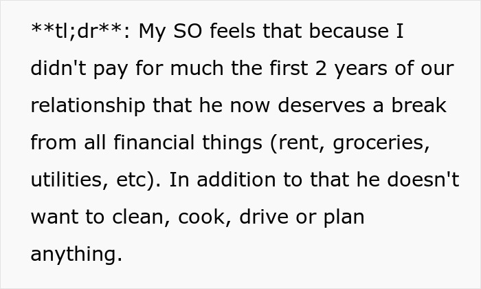 Guy Treats GF As A Free Maid And Won't Pay Rent As He "Funded" The Relationship Before Guy Treats GF As A Free Maid And Won't Pay Rent As He "Funded" The Relationship Before