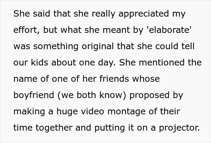 Woman asked for an elaborate proposal with a video montage for a memorable engagement