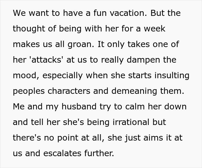 Mom Decides Fam Holiday Shouldn’t Feel Like A Drama Show, Quietly Excludes Explosive Daughter From It Mom Decides Fam Holiday Shouldn’t Feel Like A Drama Show, Quietly Excludes Explosive Daughter From It