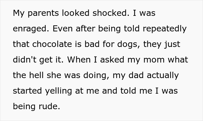 Parents shocked as rich daughter stops mom giving dog chocolate Parents shocked as rich daughter stops mom giving dog chocolate