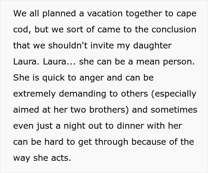 Mom Decides Fam Holiday Shouldn’t Feel Like A Drama Show, Quietly Excludes Explosive Daughter From It Mom Decides Fam Holiday Shouldn’t Feel Like A Drama Show, Quietly Excludes Explosive Daughter From It