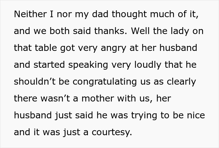 Text from a story describing a woman furious at her husband for wishing a happy Mother's Day, highlighting why Karen Shames Dad. Text from a story describing a woman furious at her husband for wishing a happy Mother's Day, highlighting why Karen Shames Dad.