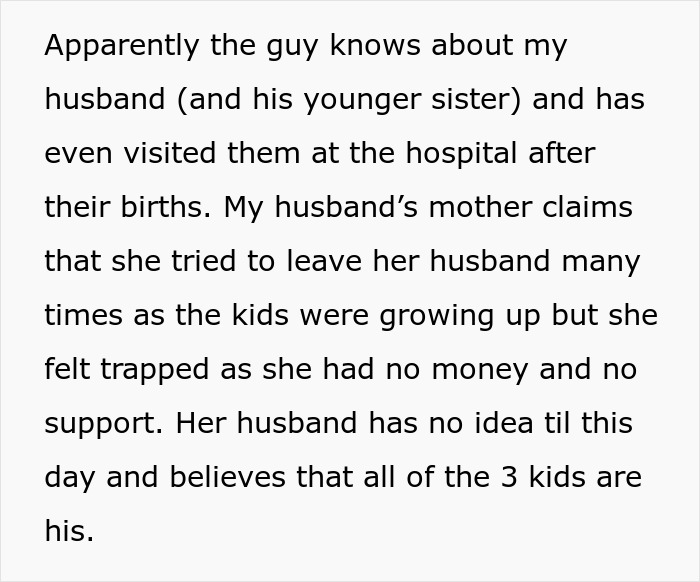 Woman Horrified After Learning Sneaky MIL's 30-Year Secret, Can&rsquo;t Believe Husband Is An Affair Kid