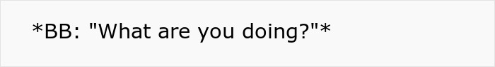 Text reading *BB: What are you doing?* relating to a Valentine's Day story.