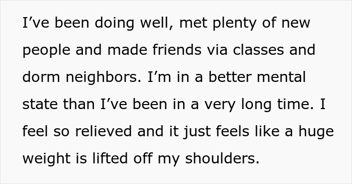 18YO Ditches Toxic Fam As They Torment Him For Years, Enjoys Life After Sparking An Uproar In Theirs 18YO Ditches Toxic Fam As They Torment Him For Years, Enjoys Life After Sparking An Uproar In Theirs