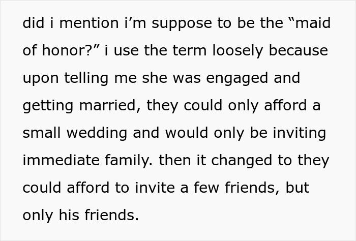 Couple&rsquo;s Tacky Wedding Demands Spark Major Side-Eye Online
