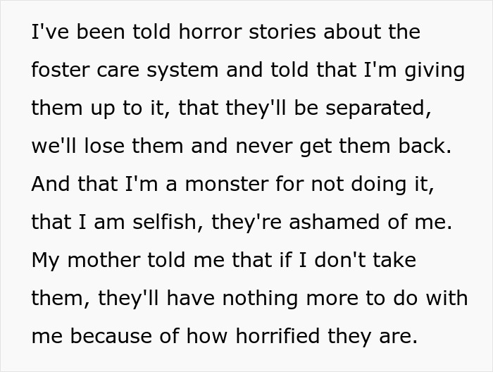23YO facing backlash and horror stories about foster care system after refusing nephews 23YO facing backlash and horror stories about foster care system after refusing nephews