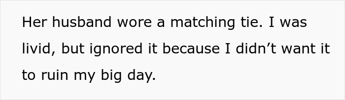 Text about husband wearing matching tie to MIL at wedding Text about husband wearing matching tie to MIL at wedding