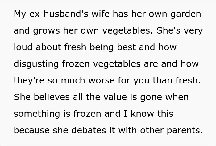 Guy's Mistress-Turned-Wife Keeps Insulting His Ex's Frozen Food, Whines As She Brutally Snubs Her Guy's Mistress-Turned-Wife Keeps Insulting His Ex's Frozen Food, Whines As She Brutally Snubs Her
